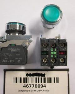 Lamp Push Green 24V Ac/Dc